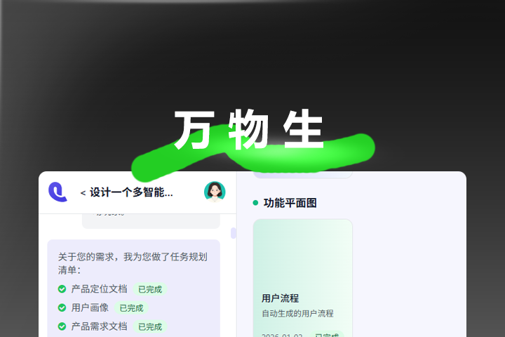 AI产品经理平台 - 市场调研分析功能界面